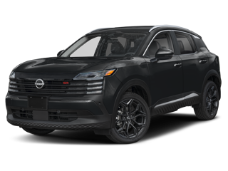 2025 black nissan kicks front side angle view