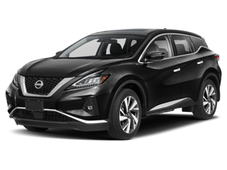 2024 black nissan murano front side angle view