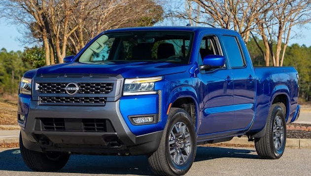 A photo of a 2026 Nissan Frontier SL trim pickup.