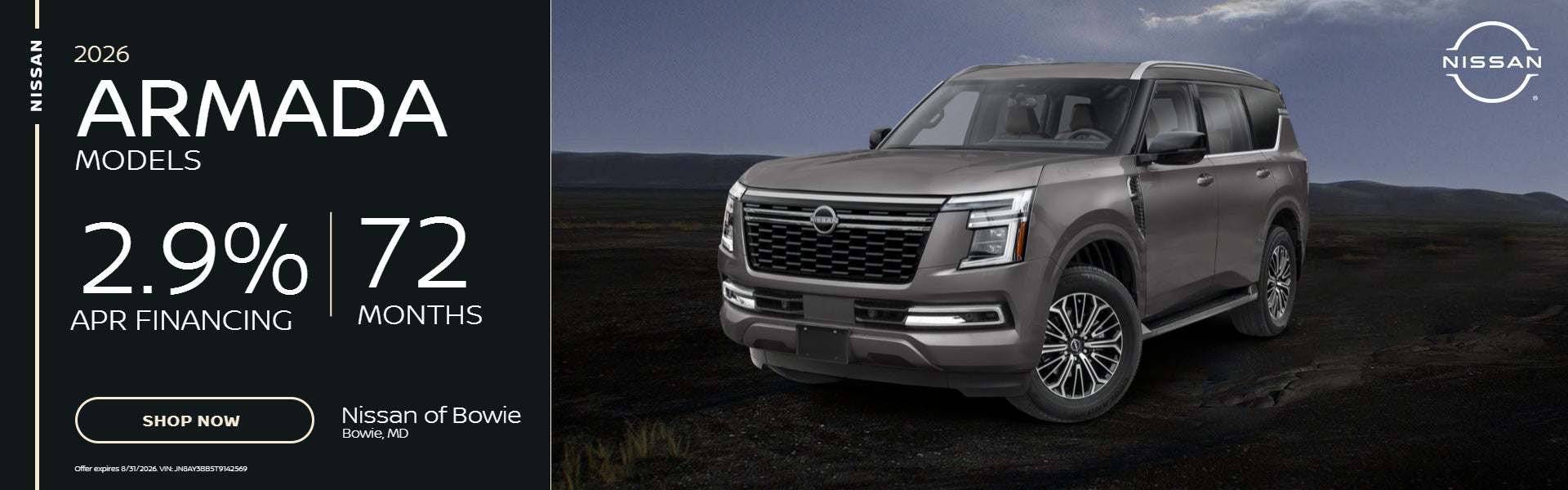 2026 Nissan Armada APR Offer