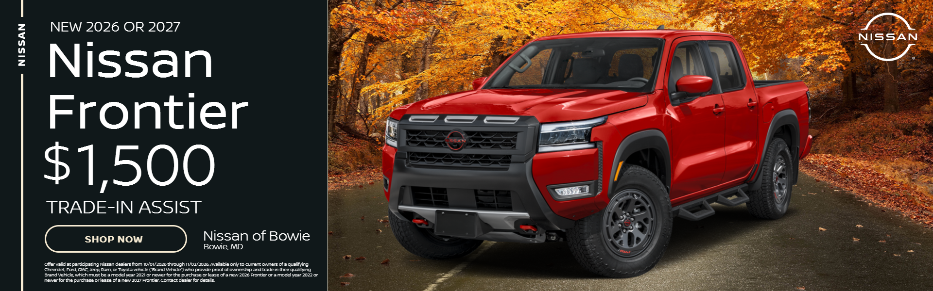 Nissan Frontier Trade Assist Offer