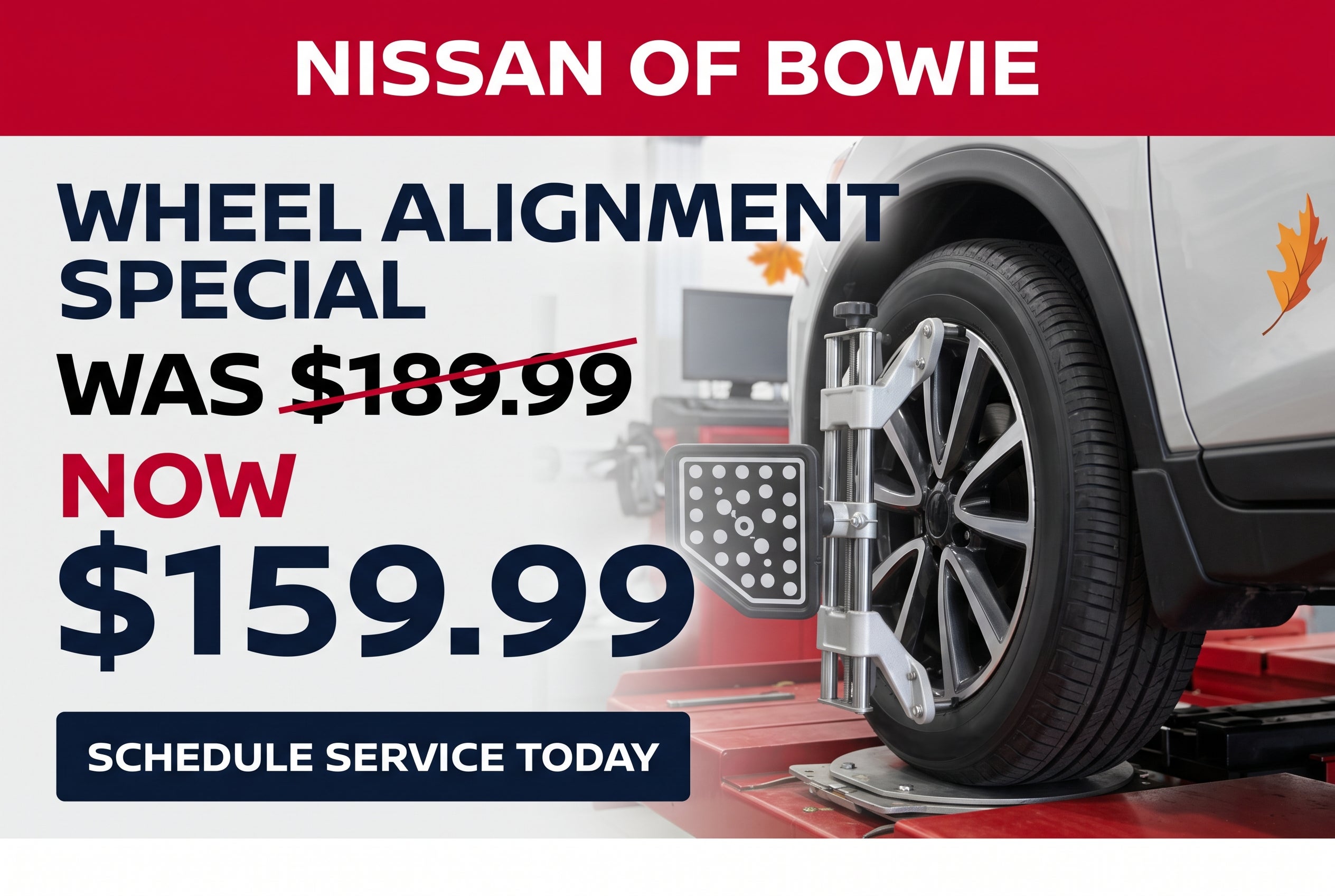 $159.99 Wheel Alignment