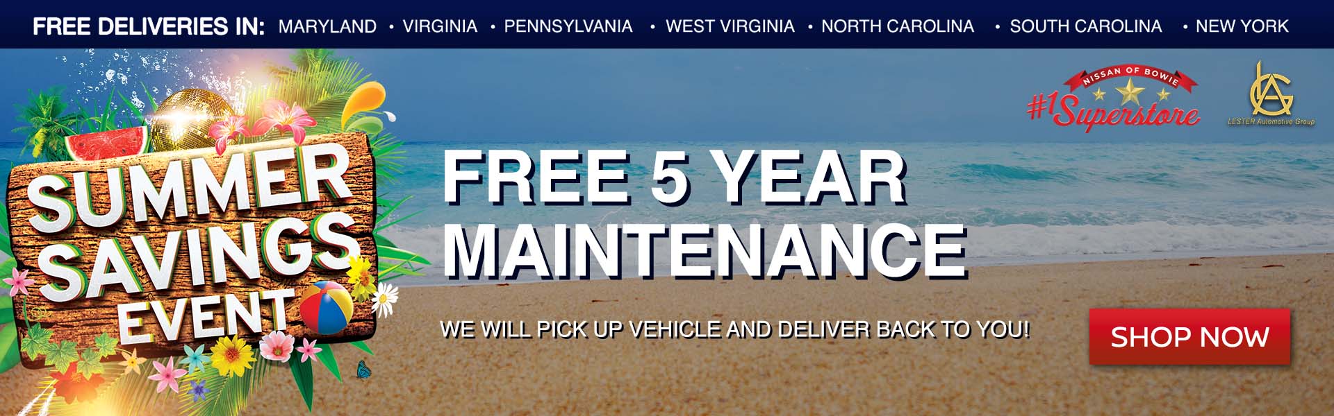 free 5 year maintenance