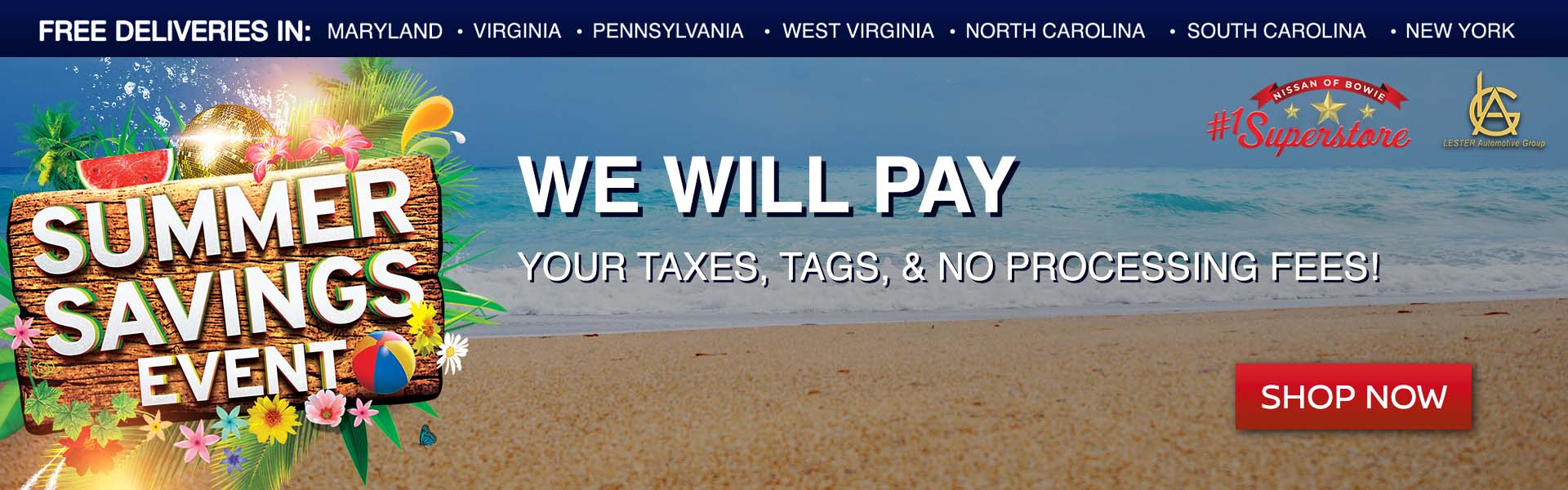 we will pay your taxes, tags, and no prcessing fees